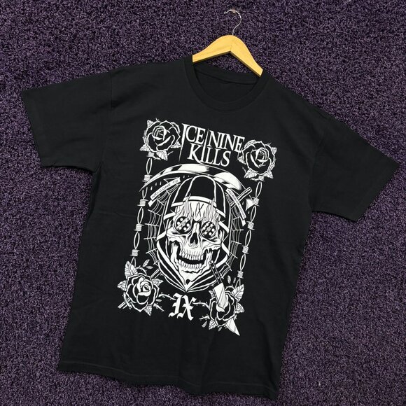 Ice Nine Kills IX Welcome to Horrorwood Metalcore T-Shirt L - Picture 3 of 4